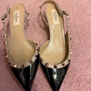 Valentino Black Studded Women's Heels (size 38 European)